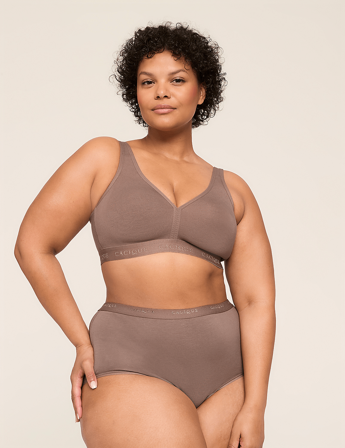 Cotton UL FC NW Shine Wide Elastic | LaneBryant