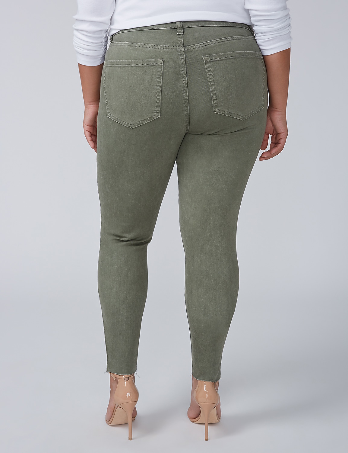 Power Pockets Super Stretch Skinny Ankle Jean - Shadow Product Image 1