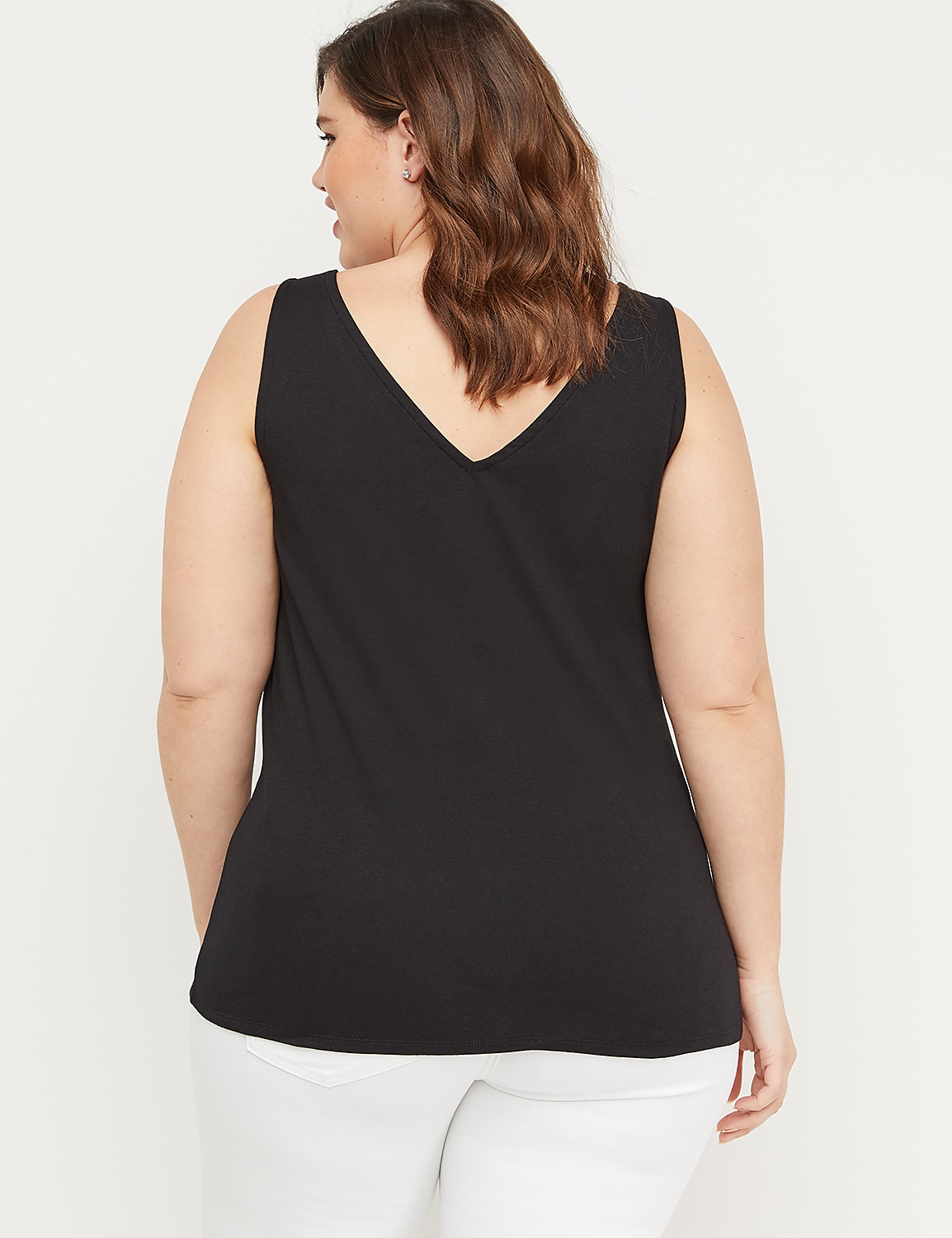 Double V-Neck Tank Product Image 2