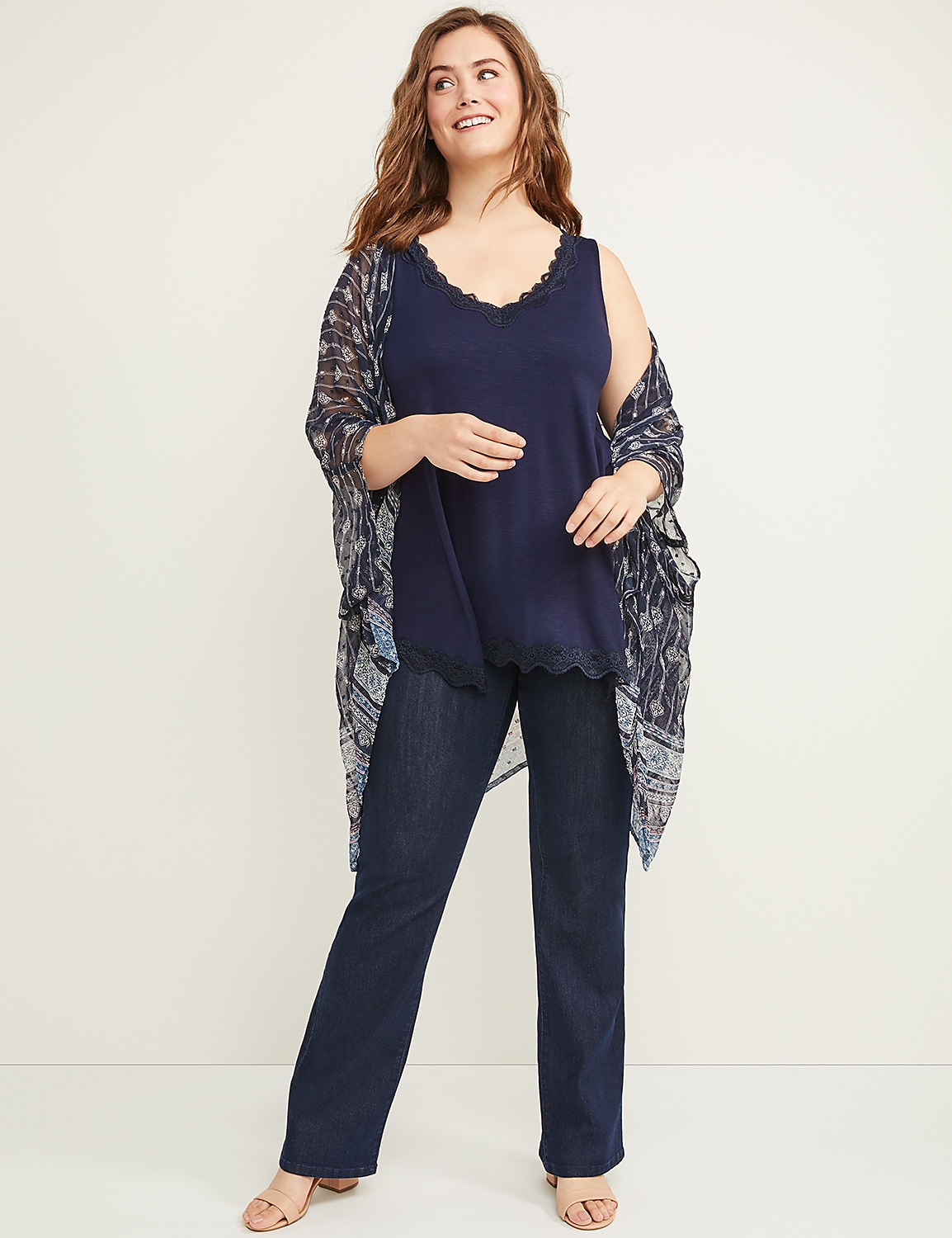 Lace-Trim Swing Tank Product Image 1