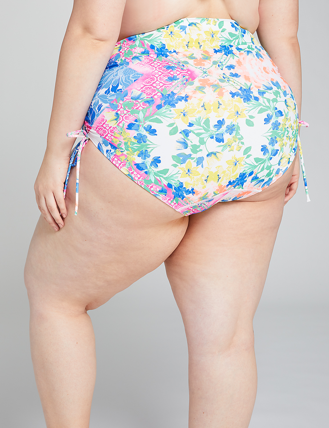 High-Waist Drawstring Swim Brief Product Image 2