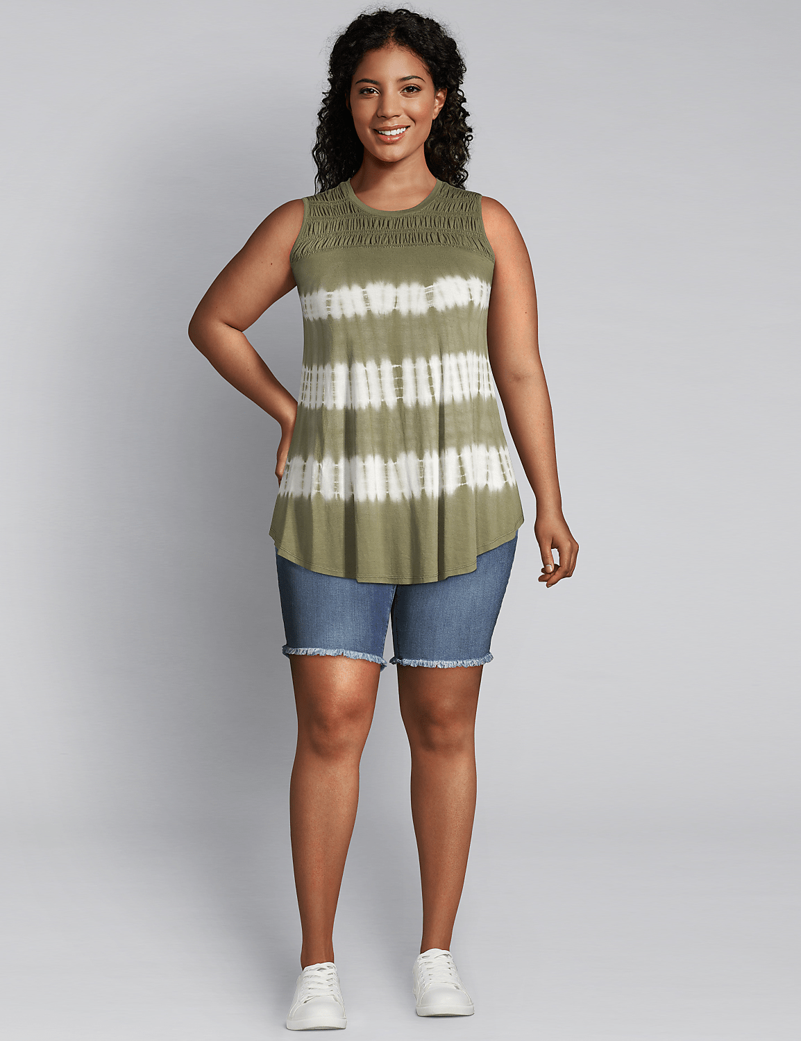 Shirred-Yoke Swing Tunic Product Image 3