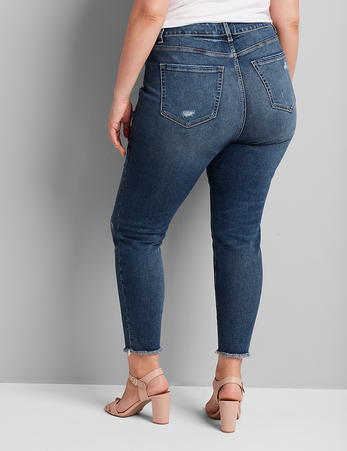 Curvy Fit High-Rise Skinny Jean - Medium Wash Product Image 2
