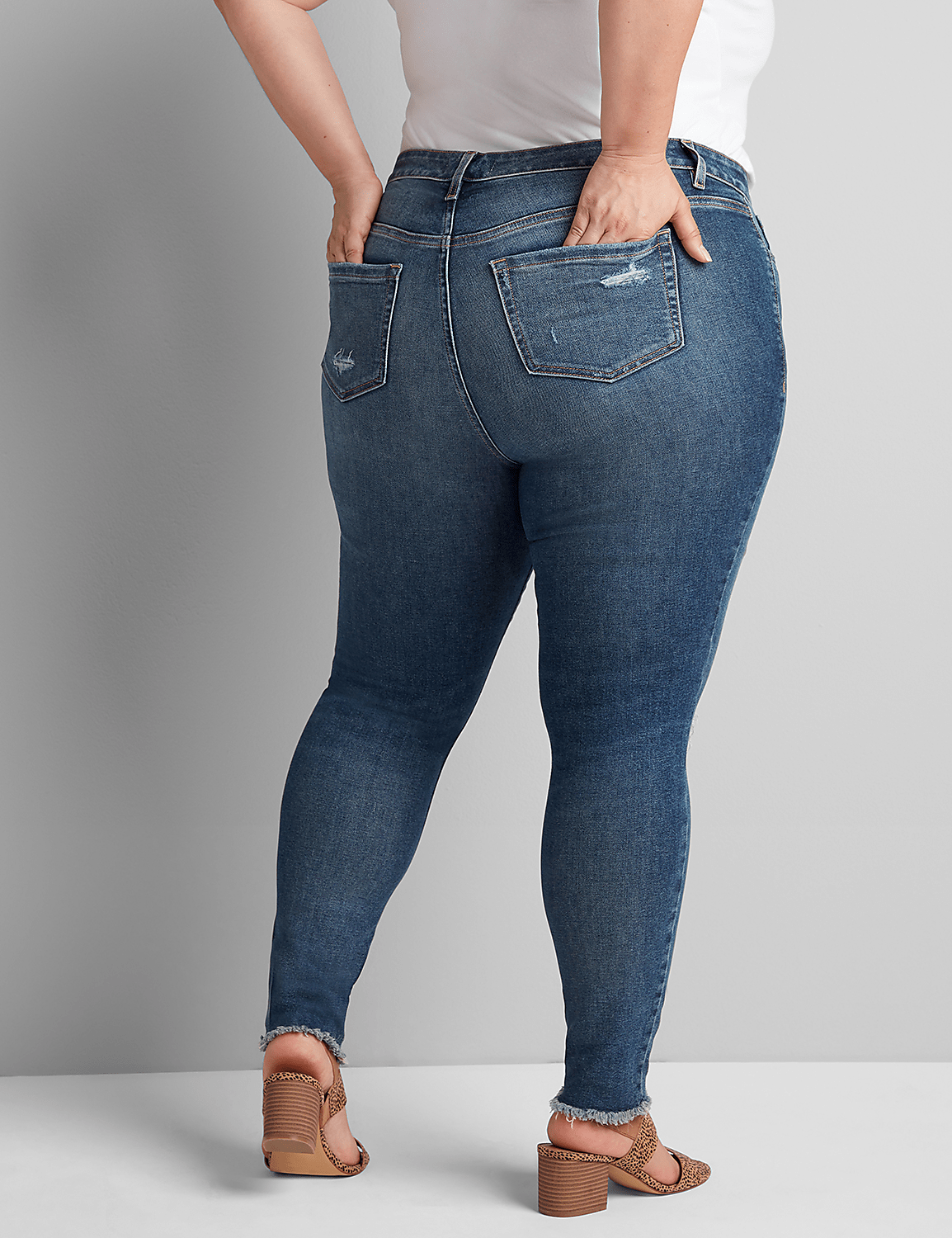 Deluxe Fit High-Rise Skinny Jean - Medium Wash Product Image 2