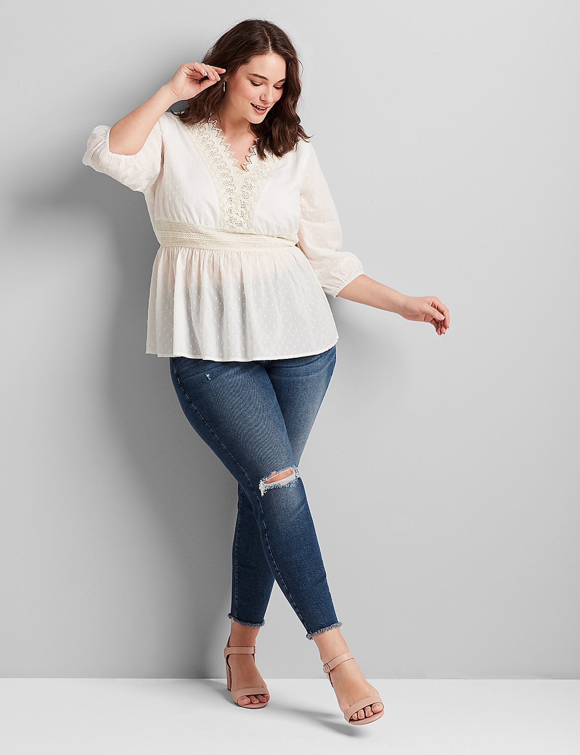 Curvy Fit High-Rise Skinny Jean - Medium Wash Product Image 3