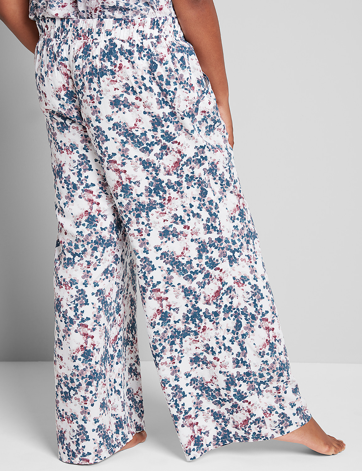 Satin Wide-Leg Sleep Pant Product Image 2