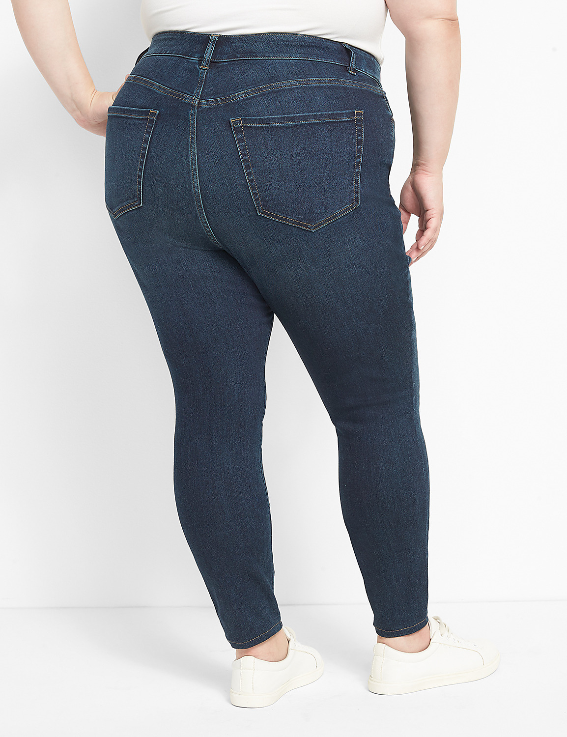 Straight Fit High-Rise Skinny Jean Product Image 2