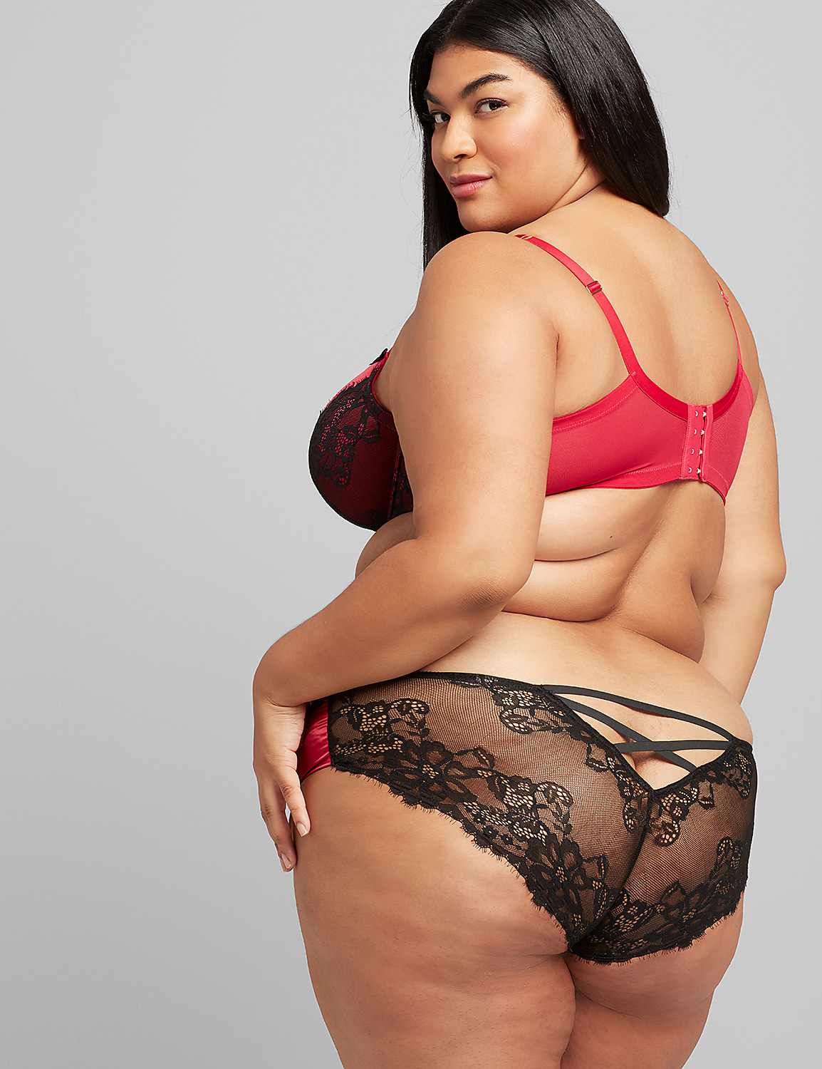 Satin & Lace Boost Balconette Bra Product Image 2