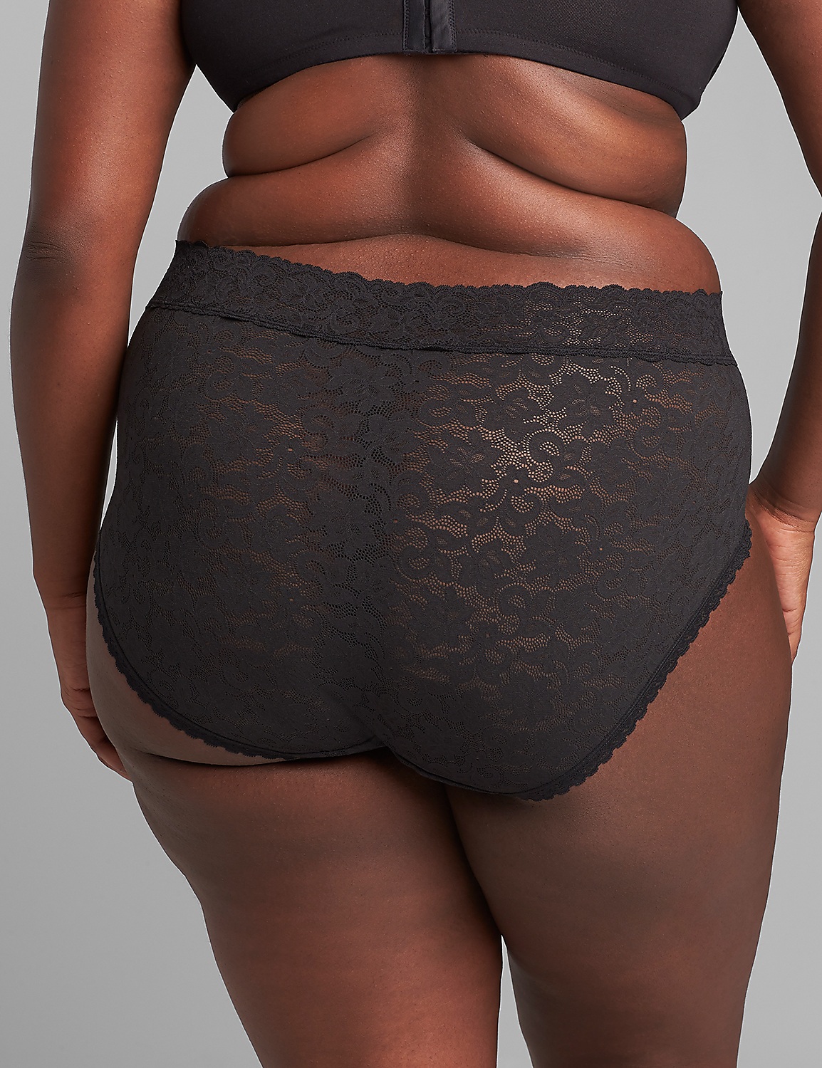 Stretch Lace High-Leg Brief Panty Product Image 2