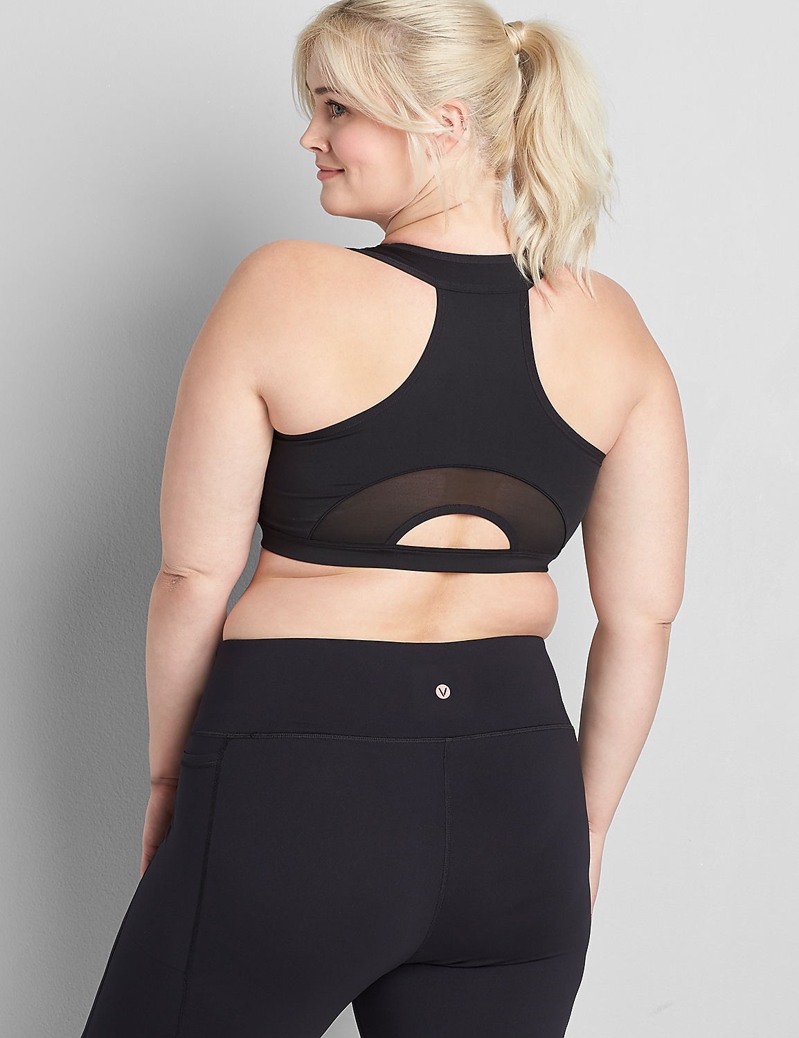 LIVI Wireless Low-Impact Sport Bra - Mesh Keyhole Racerback Product Image 2