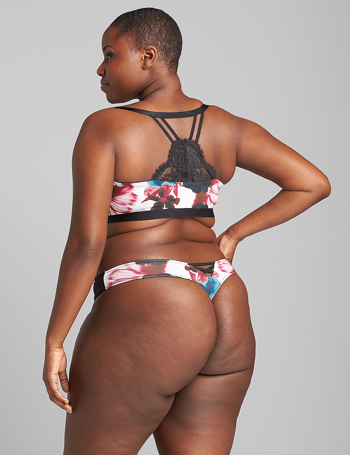 Floral Front-Close Unlined No-Wire Bra Product Image 2