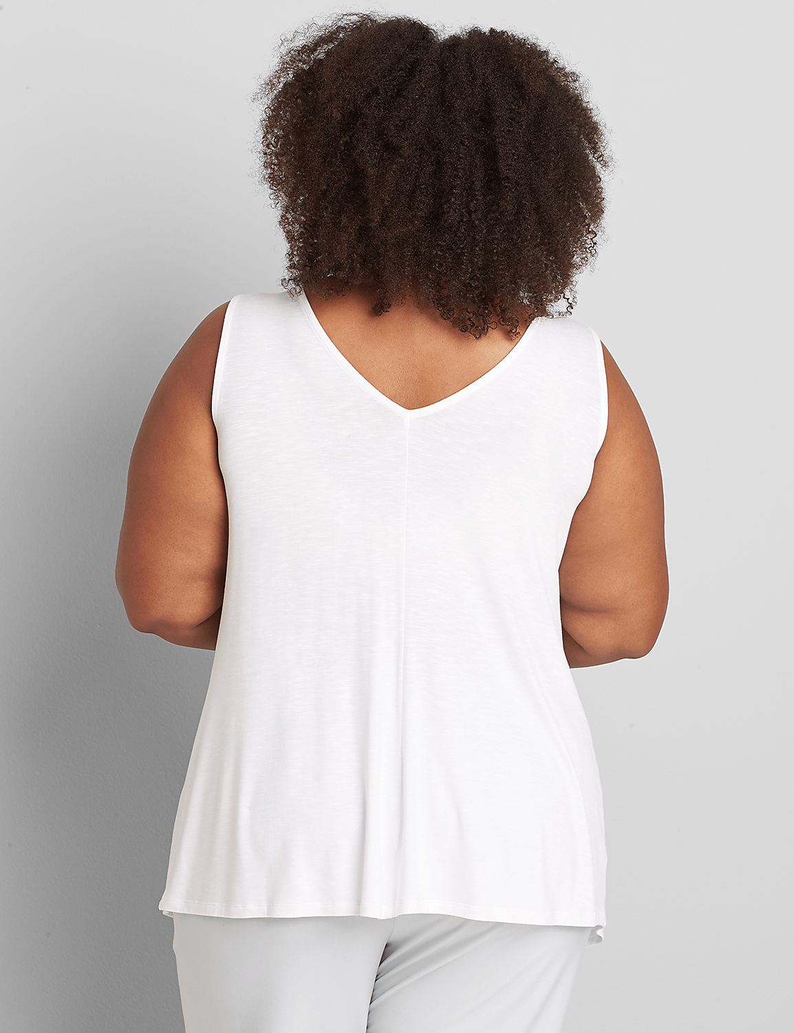 Double V-Neck Twist-Front Subtle Swing Tank Product Image 2