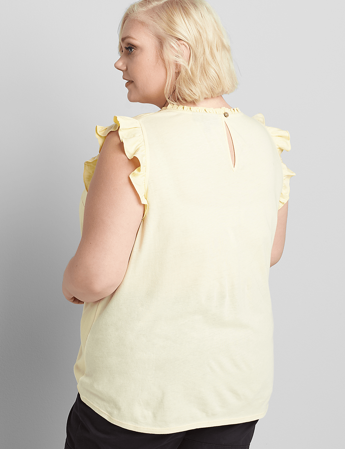 Mixed-Media Embroidered Tank Product Image 2