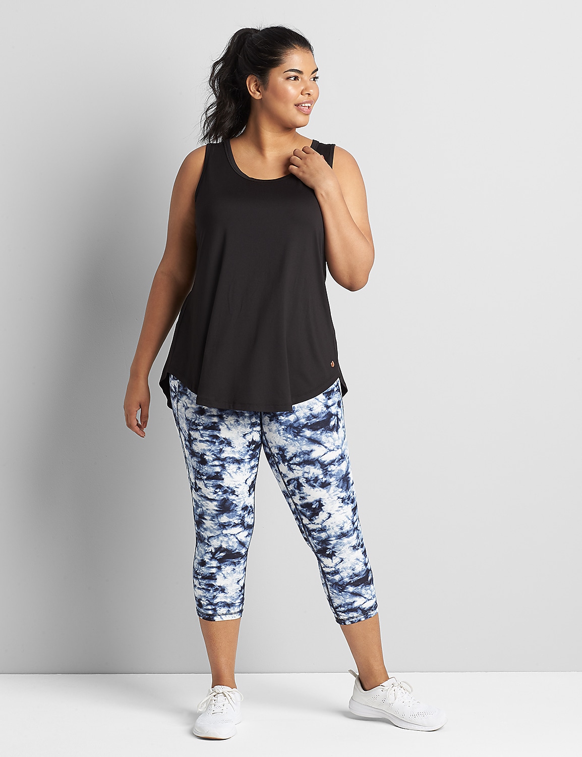 LIVI Capri Power Legging With Wicking - Tie-Dye Product Image 3