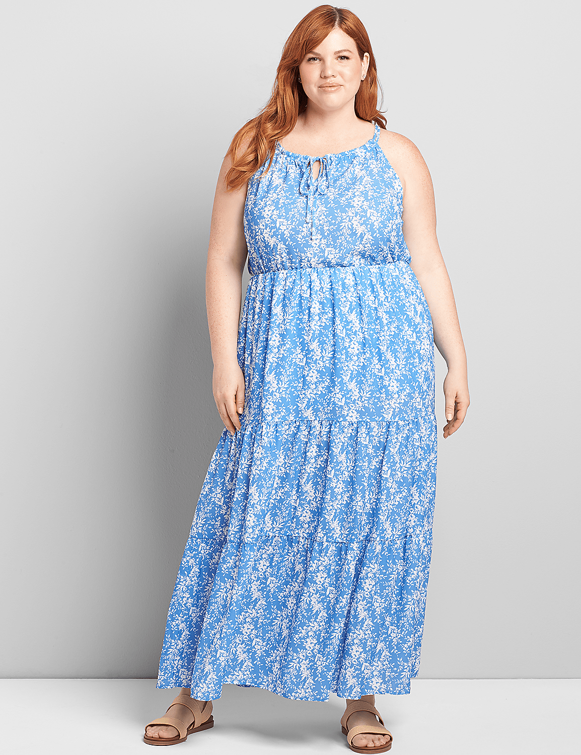 Printed Halter Tank Product Image 3