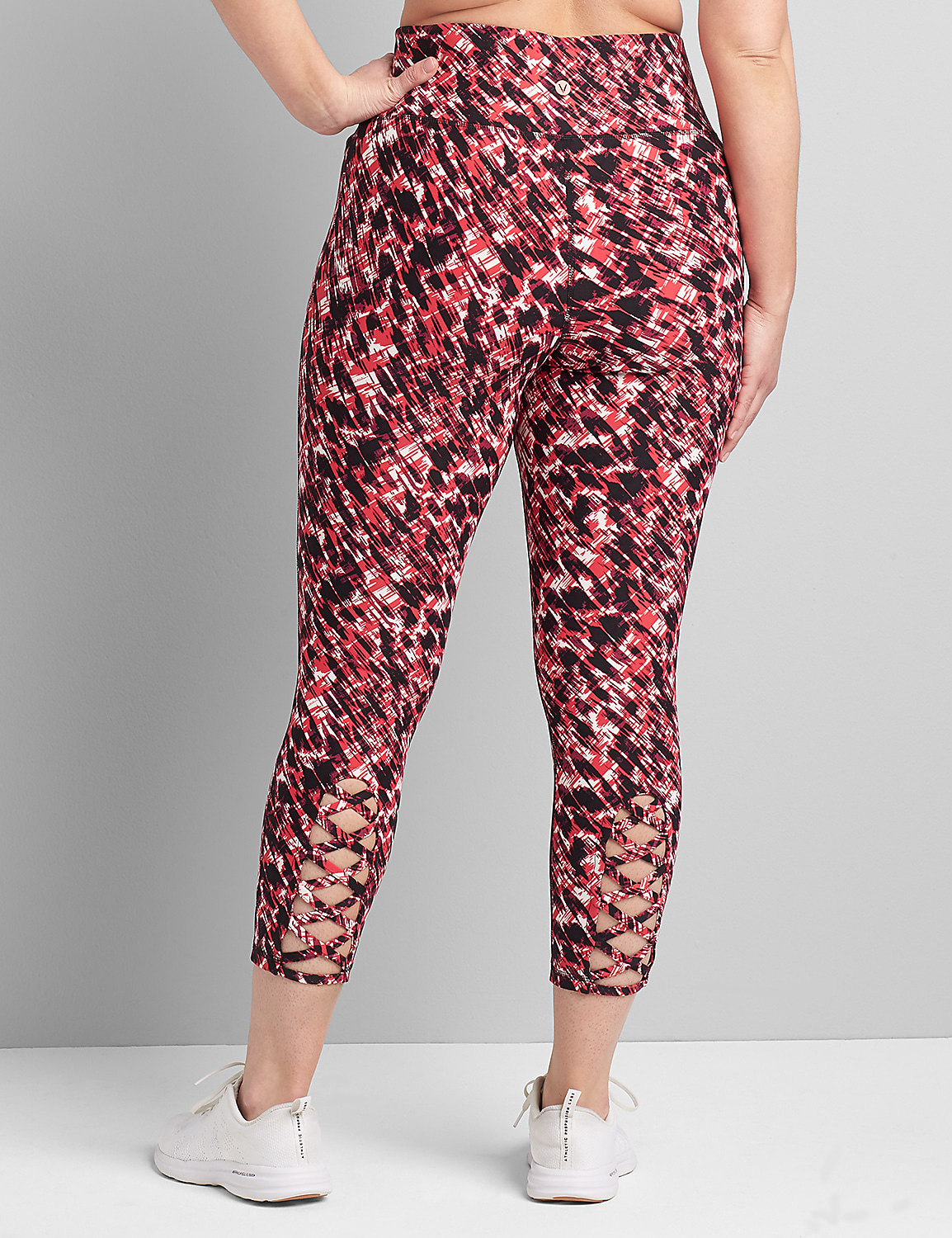 LIVI Capri Legging With Wicking - Crisscross Hem Product Image 2