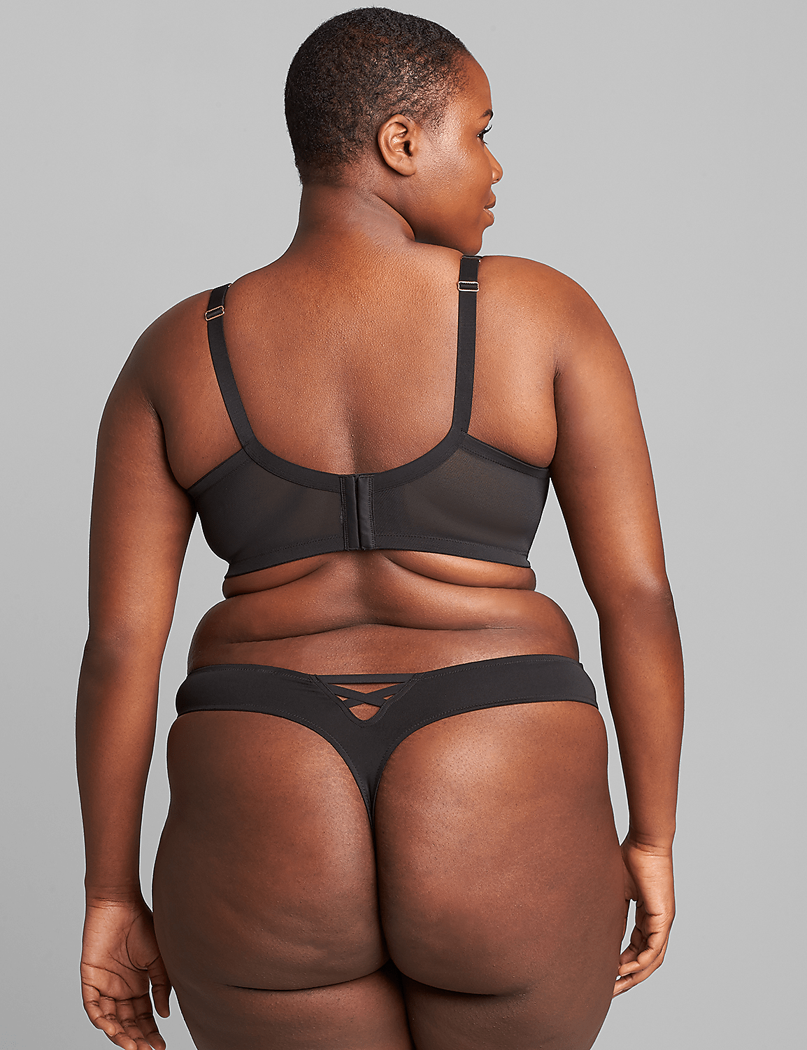Rose Gold Embroidered Unlined Balconette Bra Product Image 2
