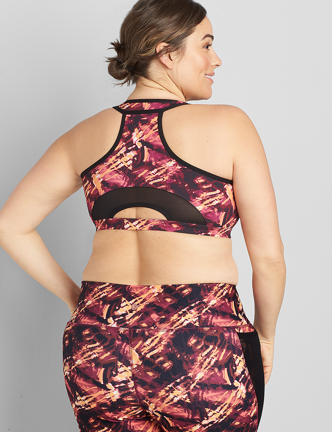 LIVI Wireless Low-Impact Sport Bra With Wicking - Keyhole Racerback Product Image 2