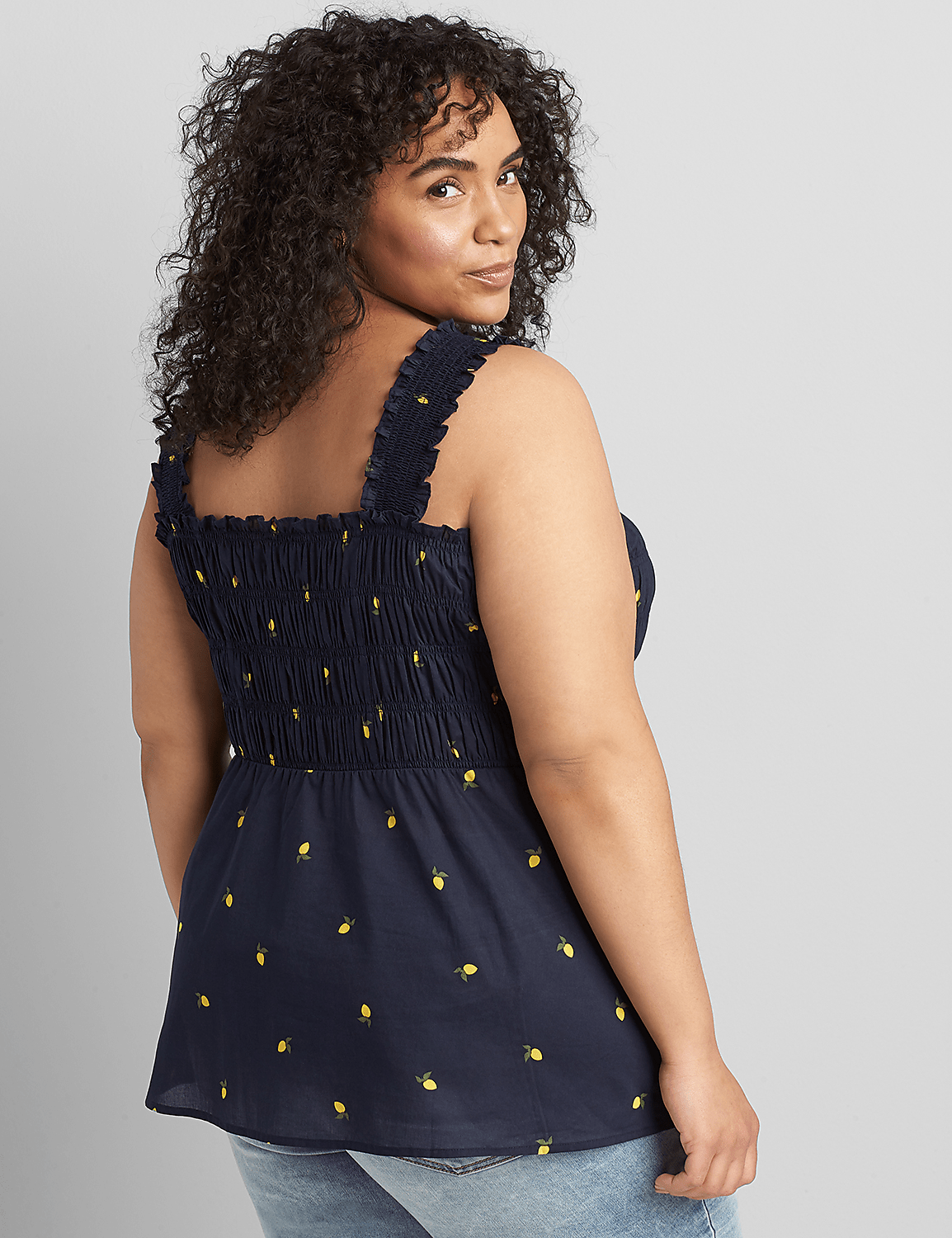 Sleeveless Smocked Peplum Top Product Image 2