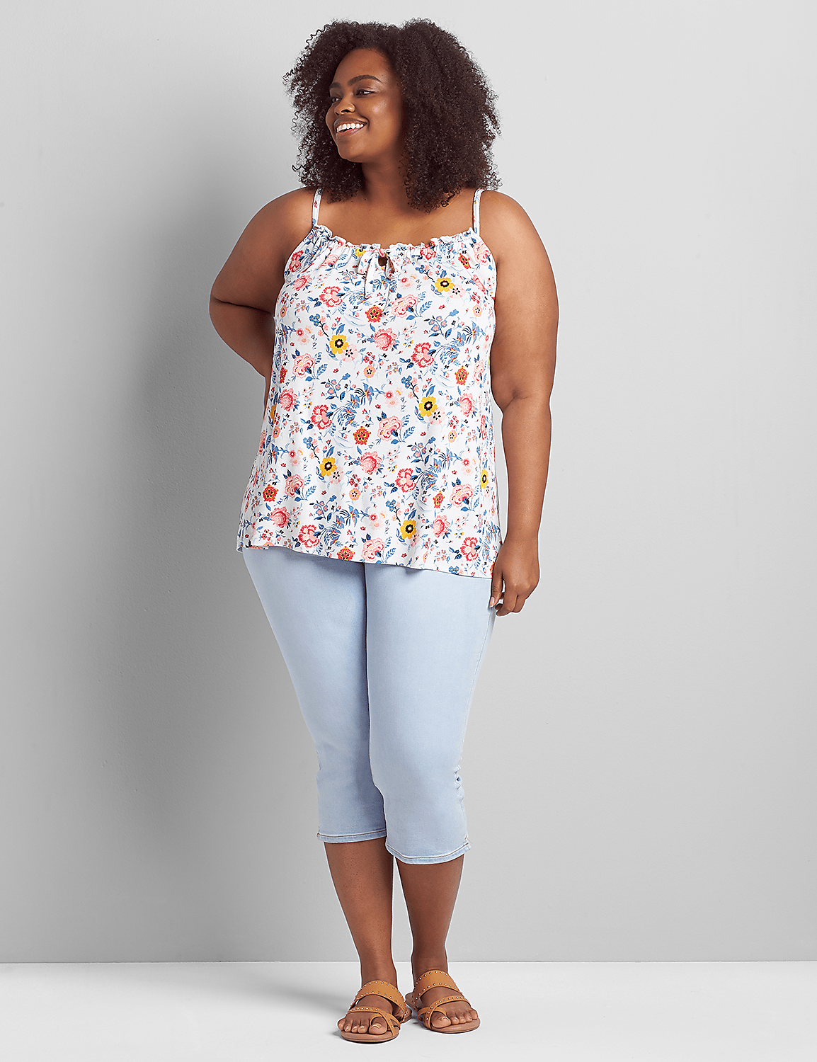 Tie-Neck Subtle Swing Cami Product Image 3