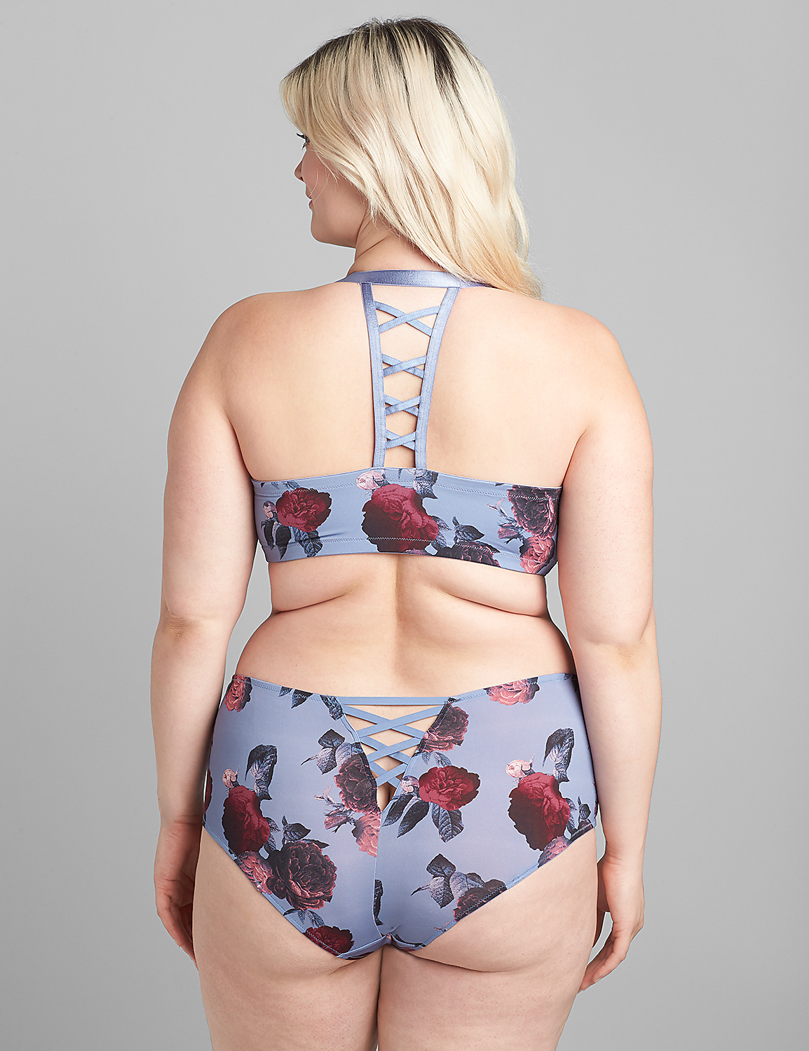 Printed Front-Close Boost Plunge Bra Product Image 2