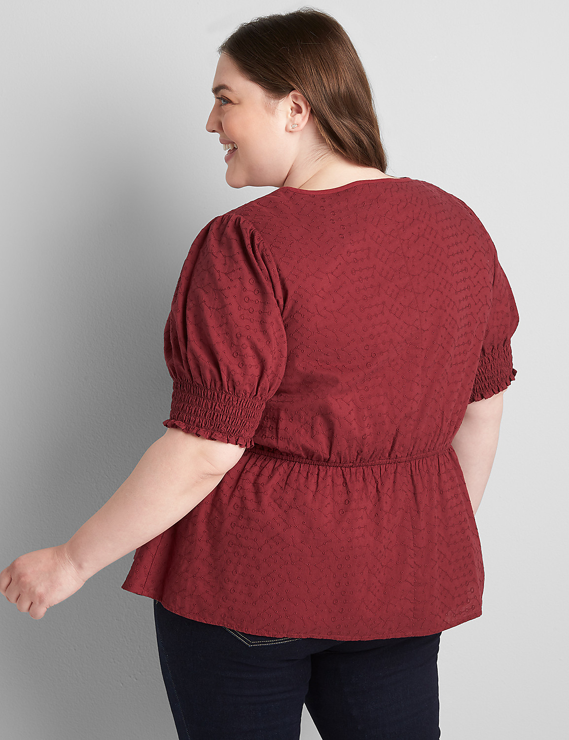 Button-Down Babydoll Top Product Image 1