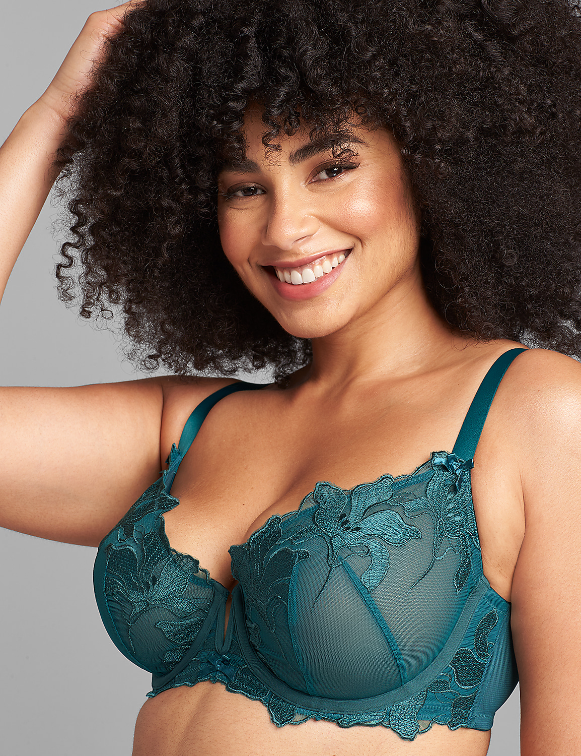Embroidered Unlined Balconette Bra Product Image 4