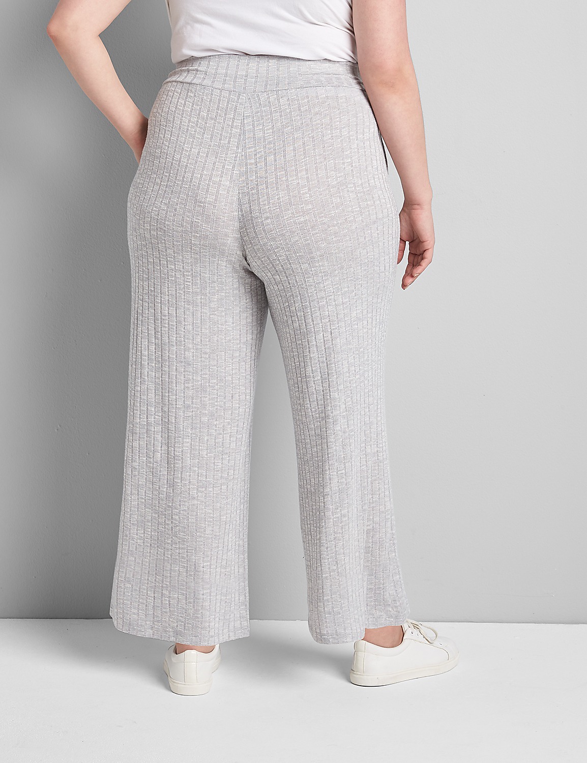 LIVI Ribbed Hacci Wide Leg Pant Product Image 2