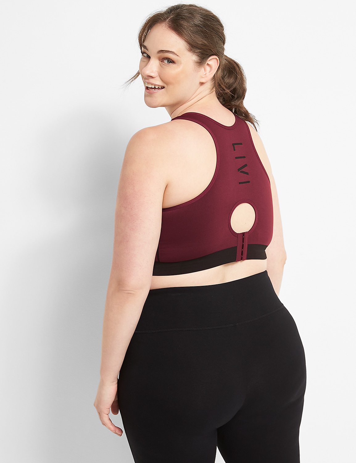 LIVI Wireless Medium-Impact Seamless Wicking Sport Bra Product Image 2