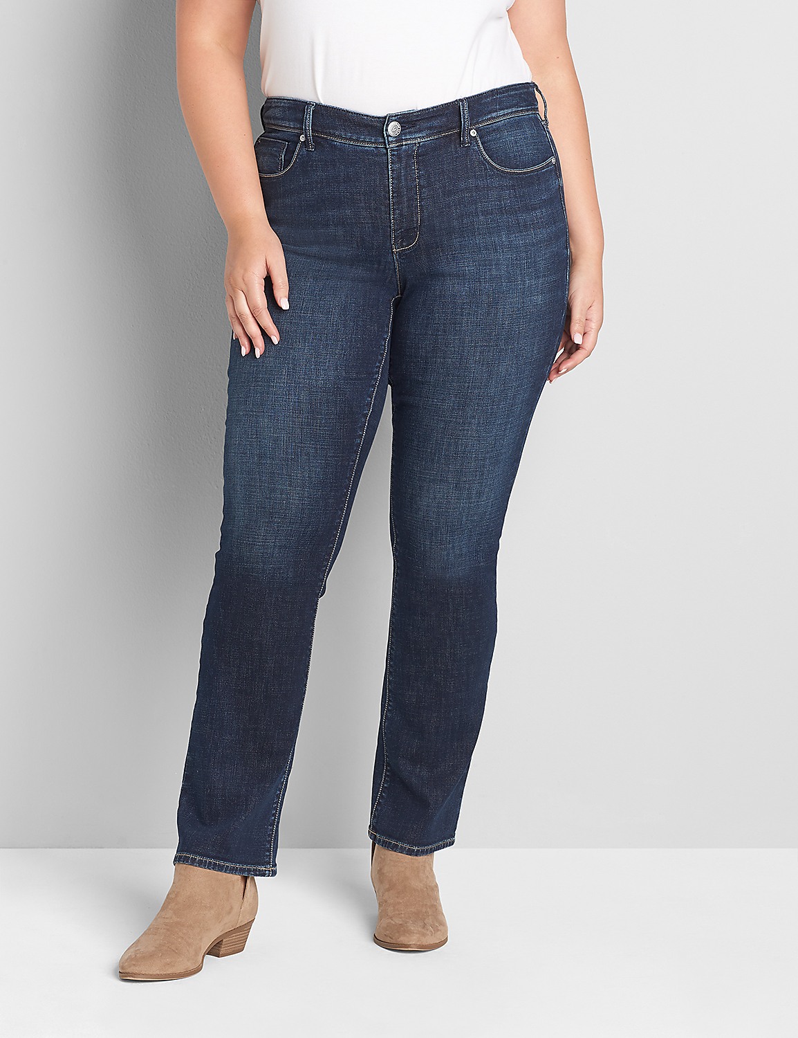 Seven7 Boot Jean - Embellished Dark Wash Product Image 4
