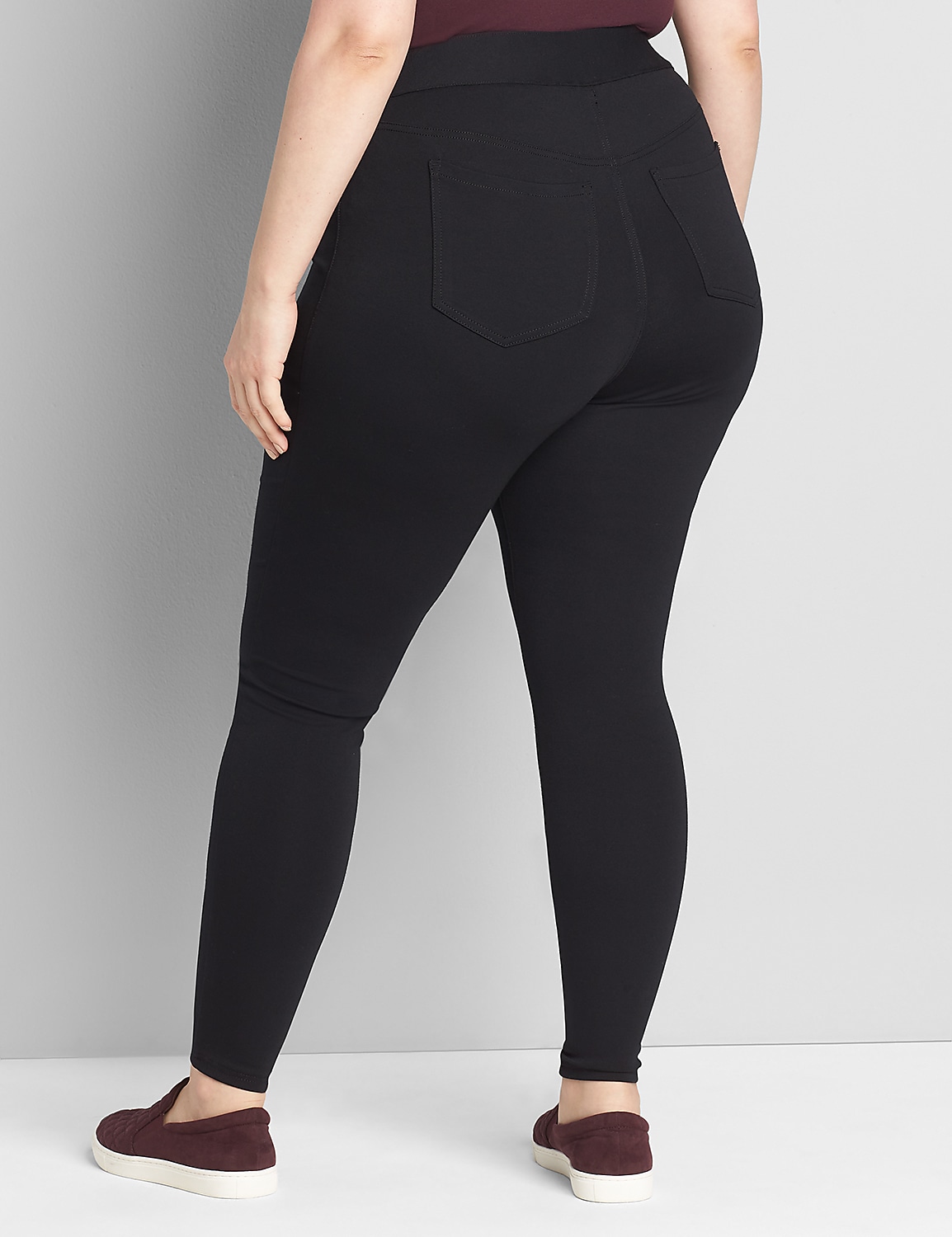 Ponte Pull-On High-Rise Legging Product Image 2