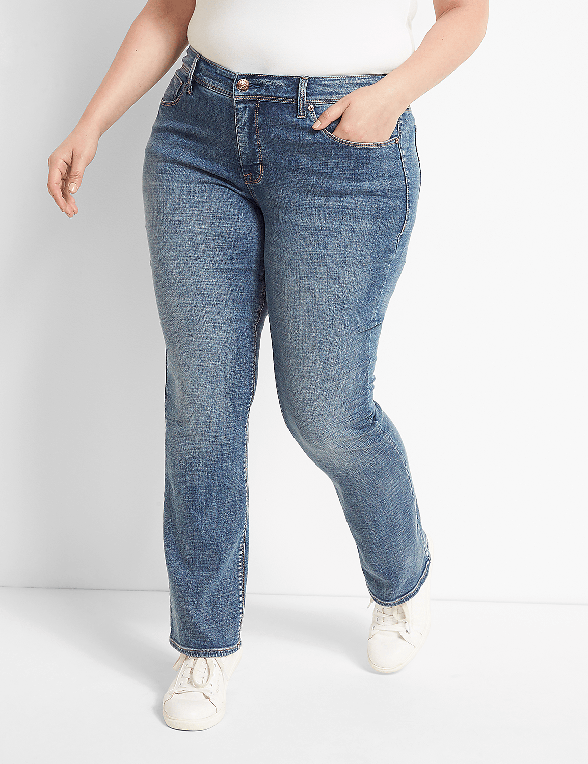Seven7 Boot Jean - Medium Wash Product Image 4