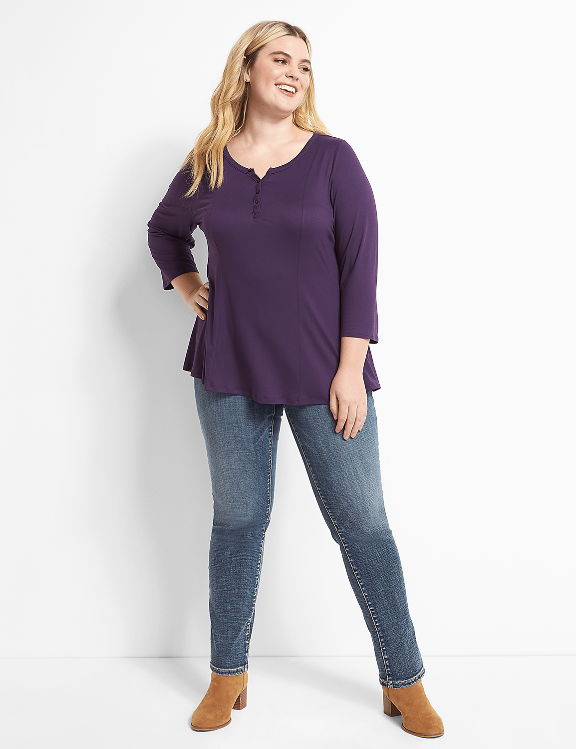 Seven7 Straight Jean With Back Pocket Embroidery Product Image 2