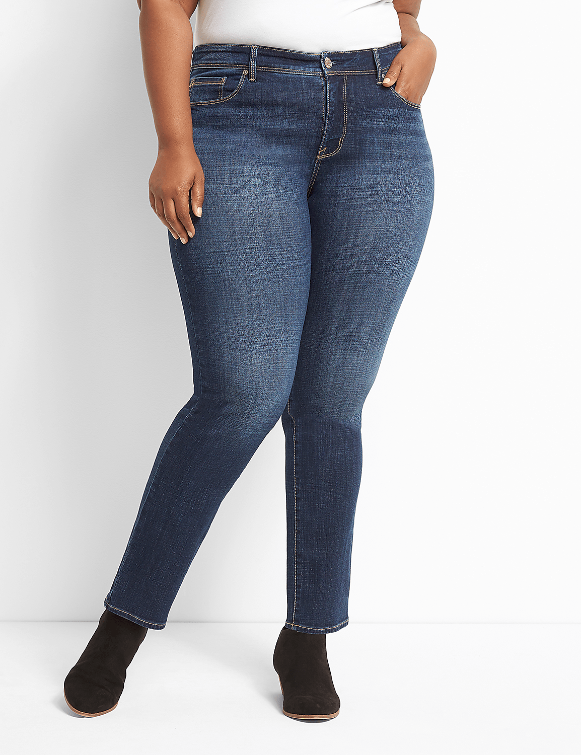 Seven7 Straight Jean With Back Pocket Embroidery Product Image 4