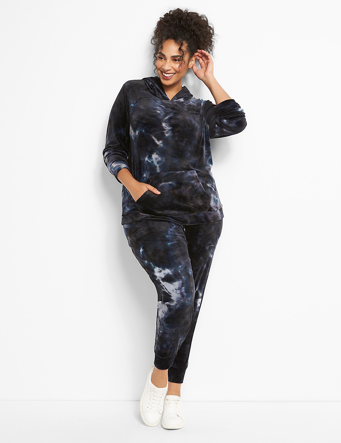 LIVI Velour Hoodie - Tie-Dye Product Image 3