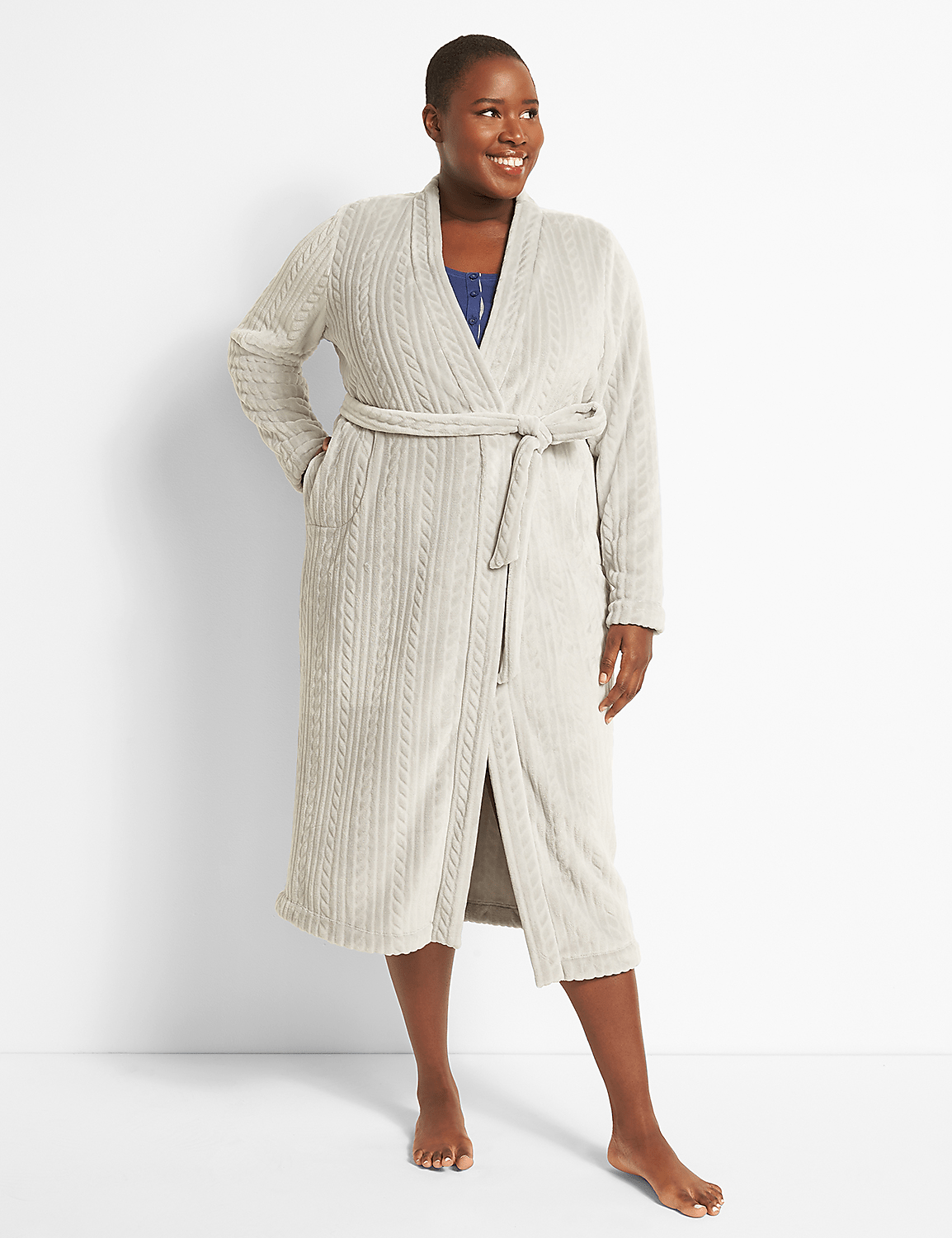 Fleece Midi Robe Product Image 3