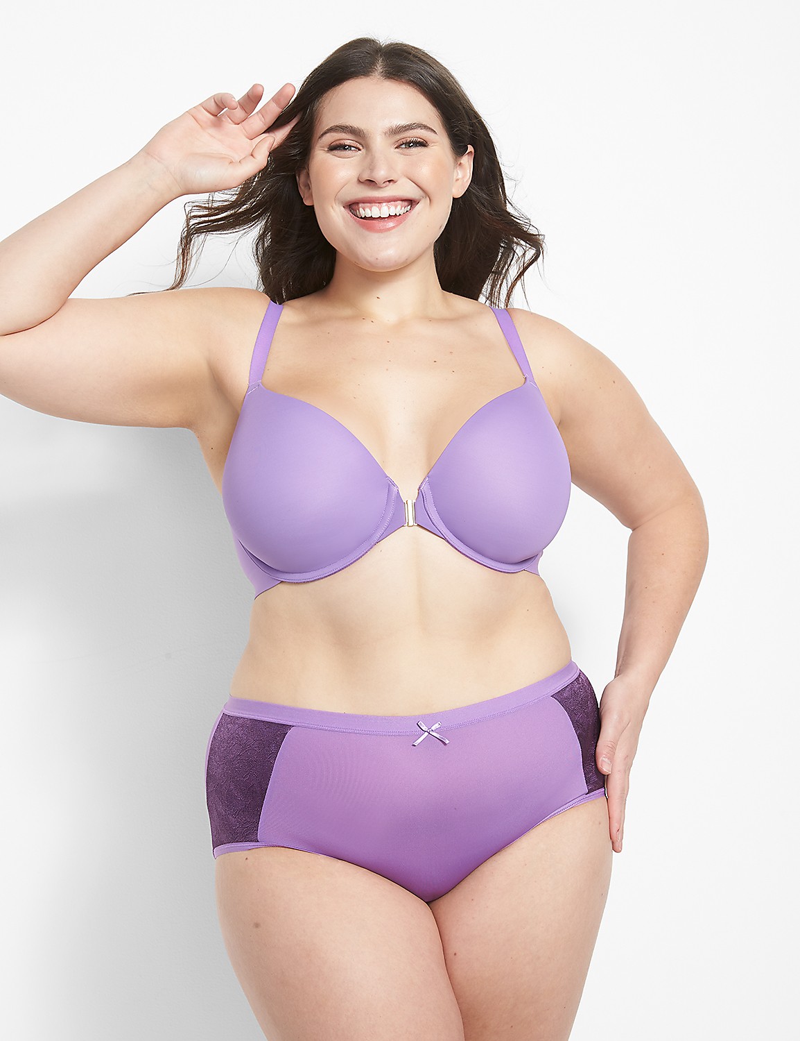 Front-Close Totally Smooth Lightly Lined Full Coverage Bra Product Image 2