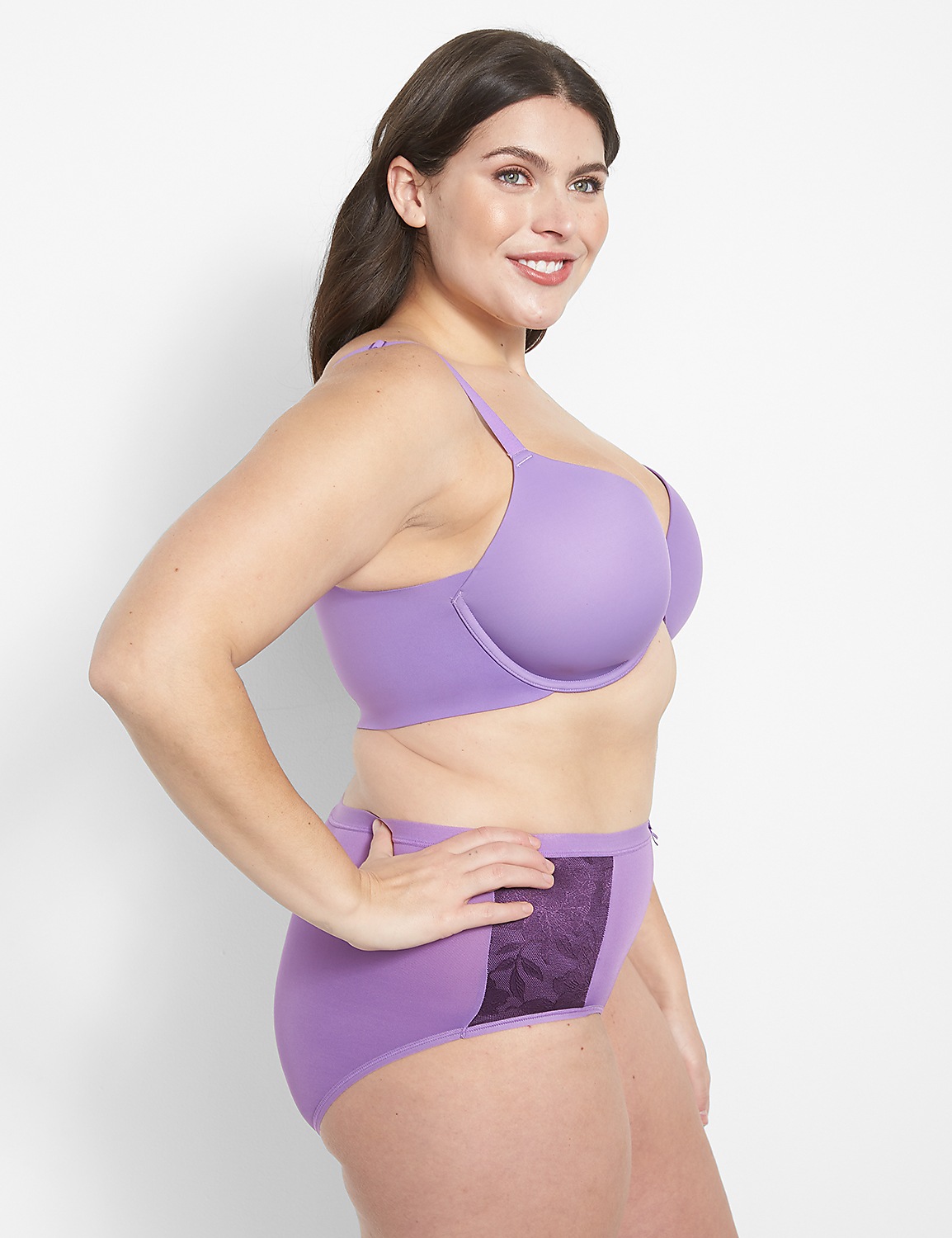 Front-Close Totally Smooth Lightly Lined Full Coverage Bra Product Image 3