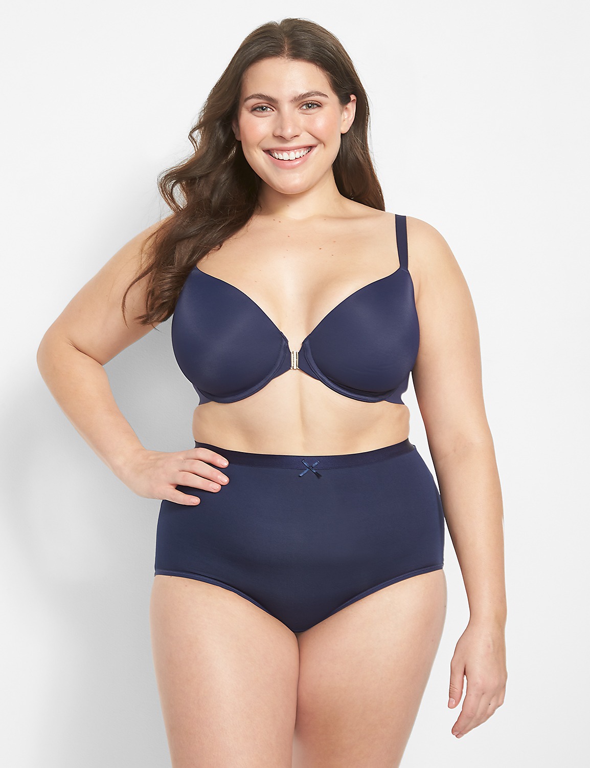 Front-Close Totally Smooth Lightly Lined Full Coverage Bra Product Image 2