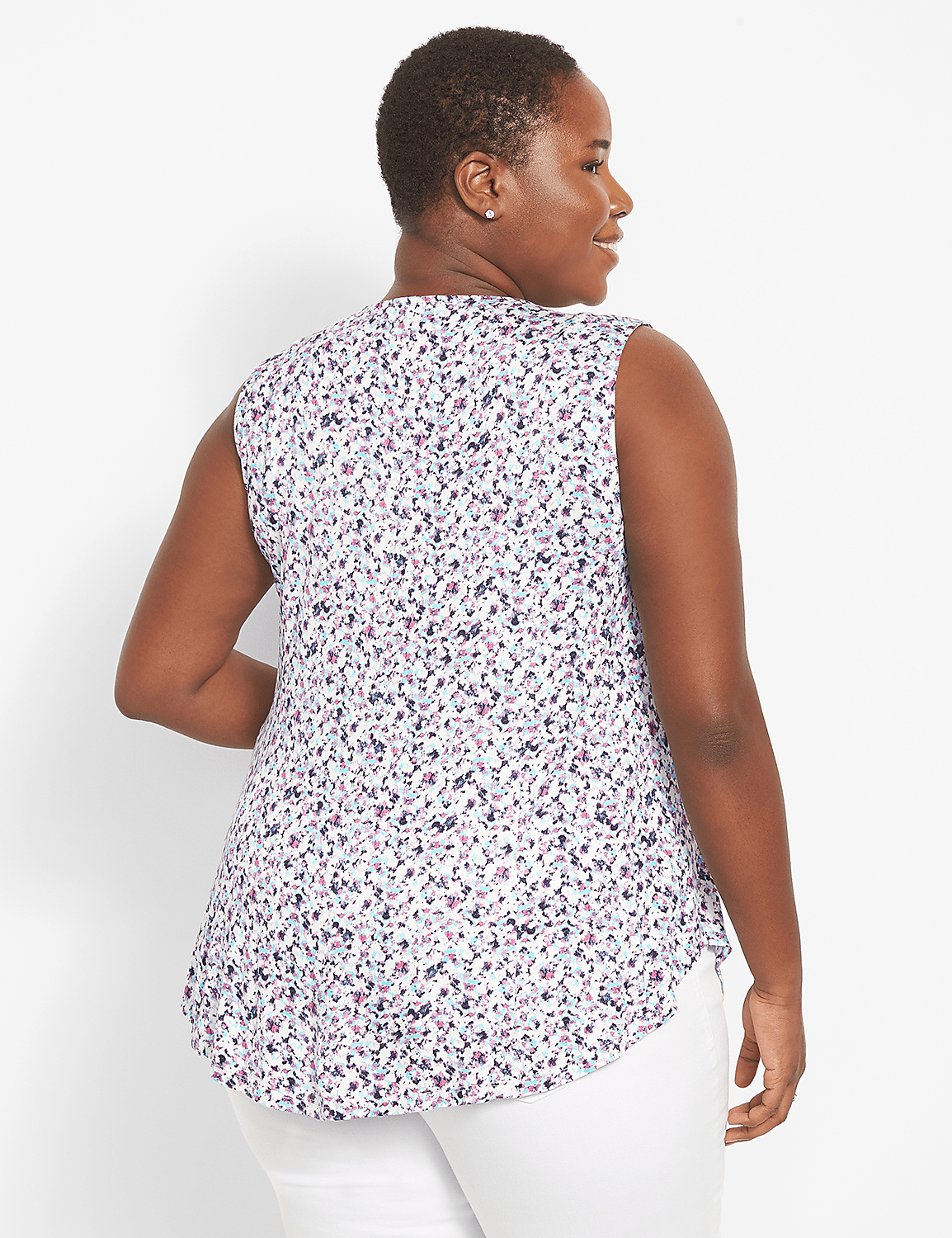 Classic Scoop-Neck Fit & Flare Tank Product Image 2