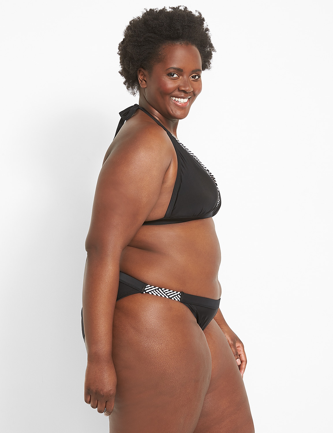 Plus Size | No-Wire Macrame String Swim Bikini Top | LaneBryant