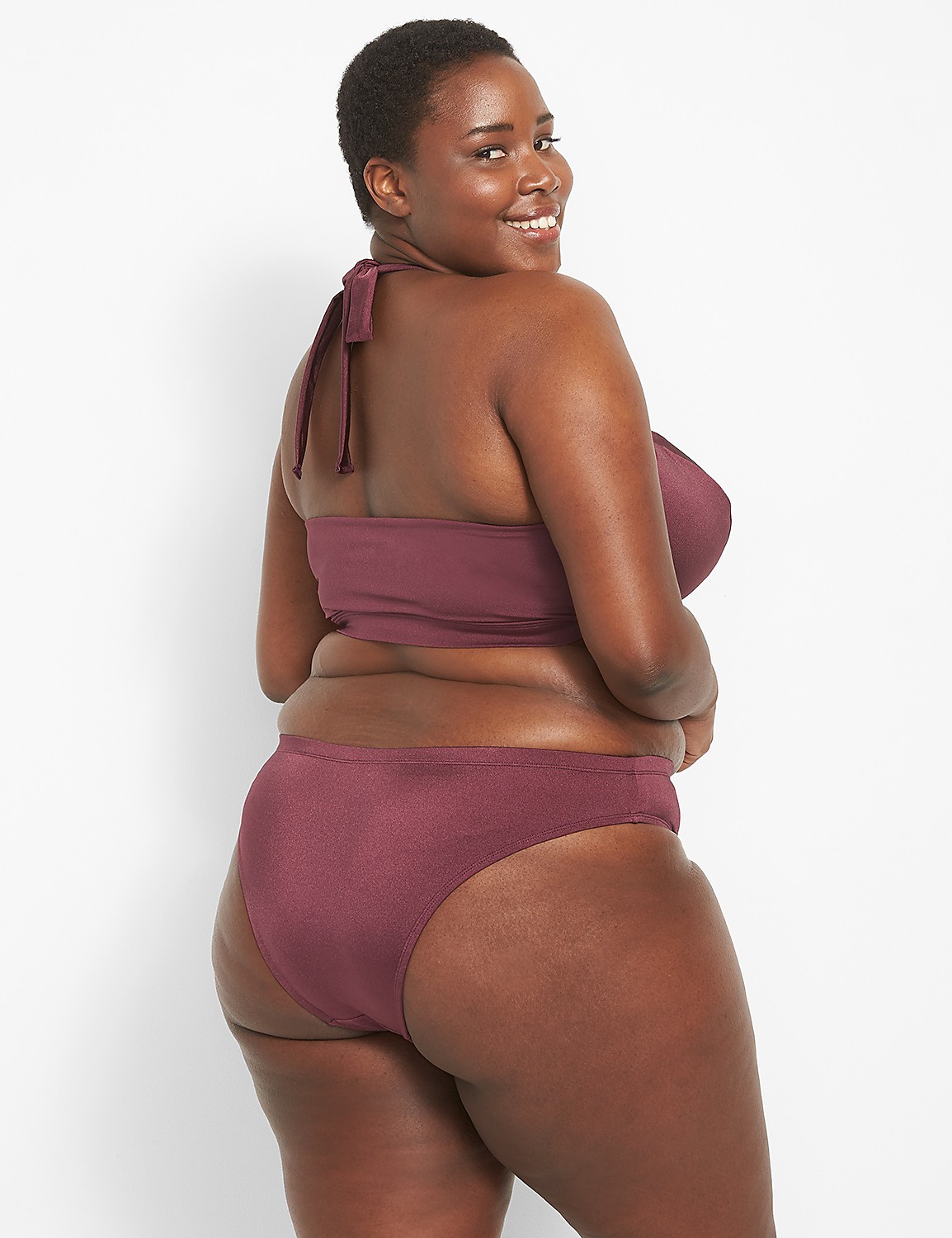 High-Neck Cutout Swim Bikini Top Product Image 2