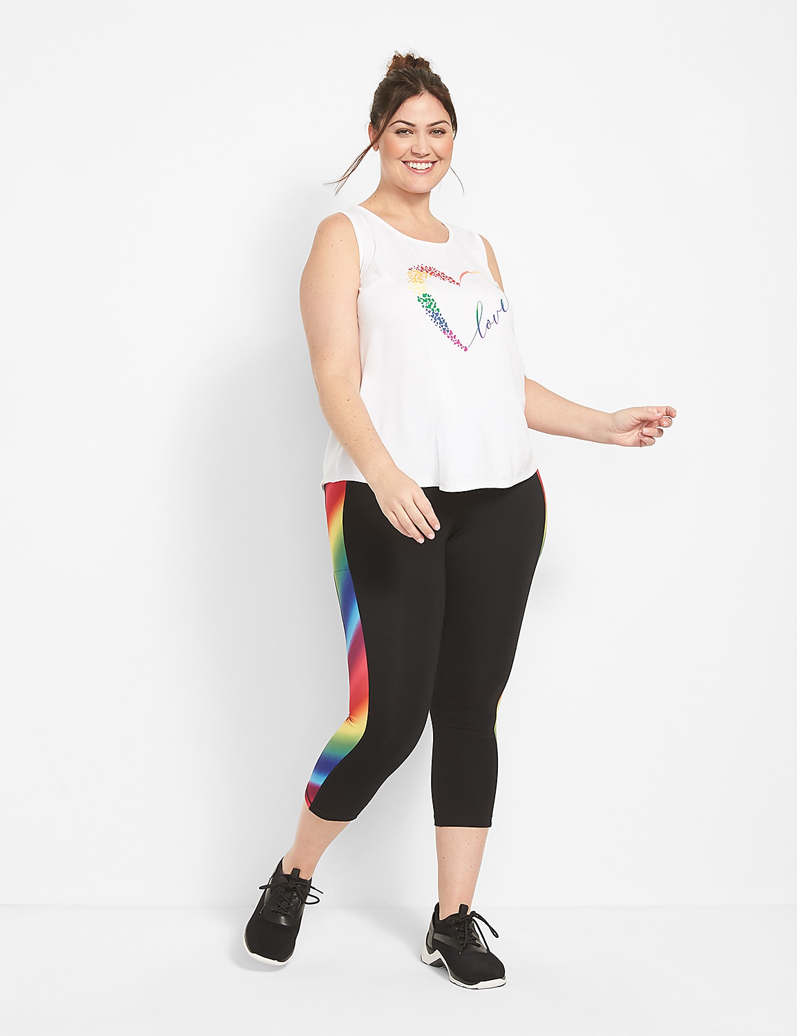 LIVI Crew-Neck Graphic Tank - Back Detail Product Image 3