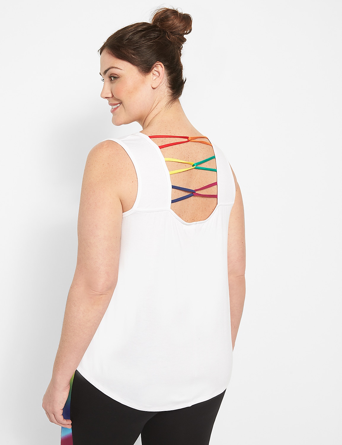 LIVI Crew-Neck Graphic Tank - Back Detail Product Image 2