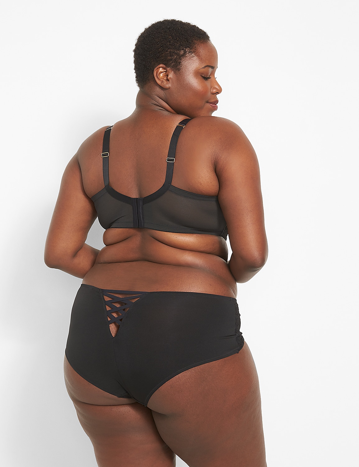 Lace Lightly Lined French Balconette Bra Product Image 2