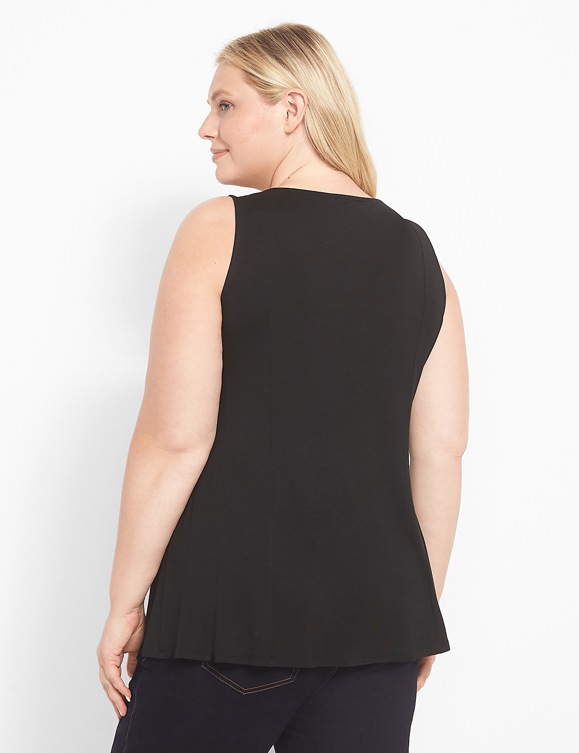Classic Scoop-Neck Fit & Flare Tank Product Image 2