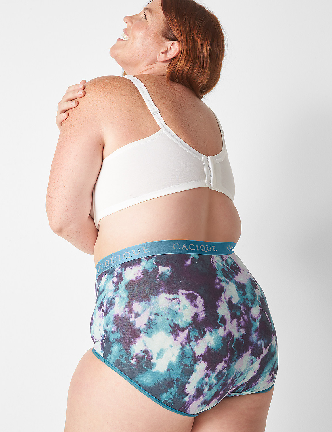 Cotton High-Waist Brief Panty With Wide Waistband Product Image 2
