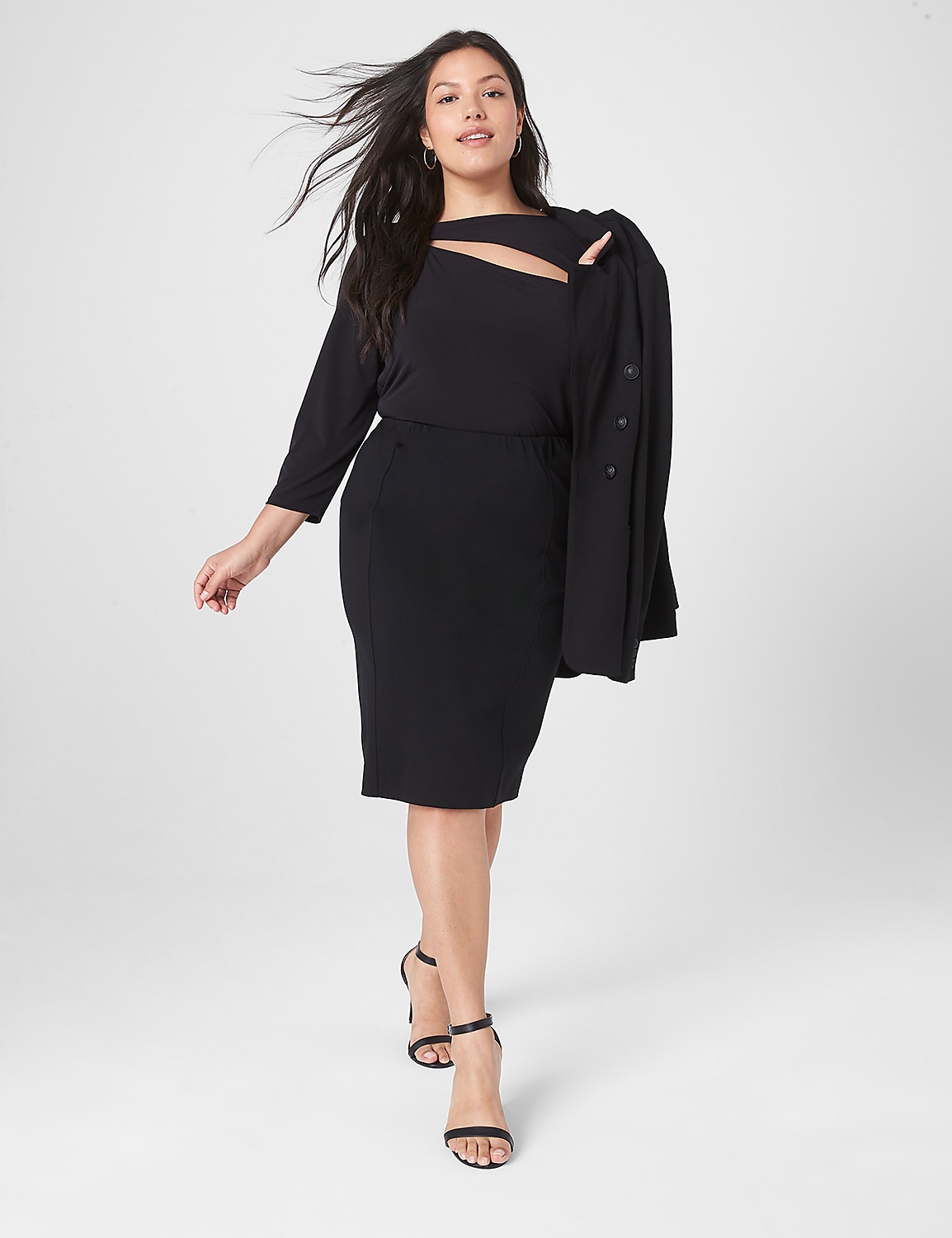 Ponte Pencil Skirt Product Image 3