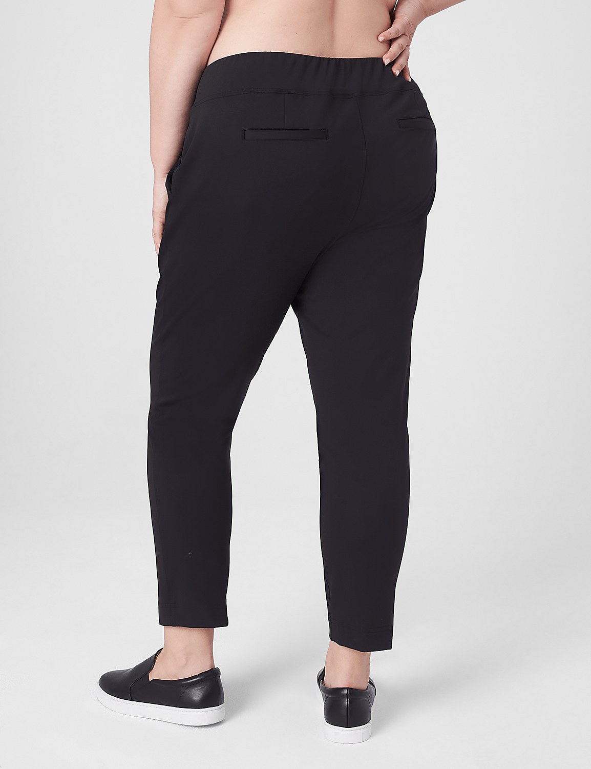 LIVI Ankle Length Knit Trouser Product Image 2