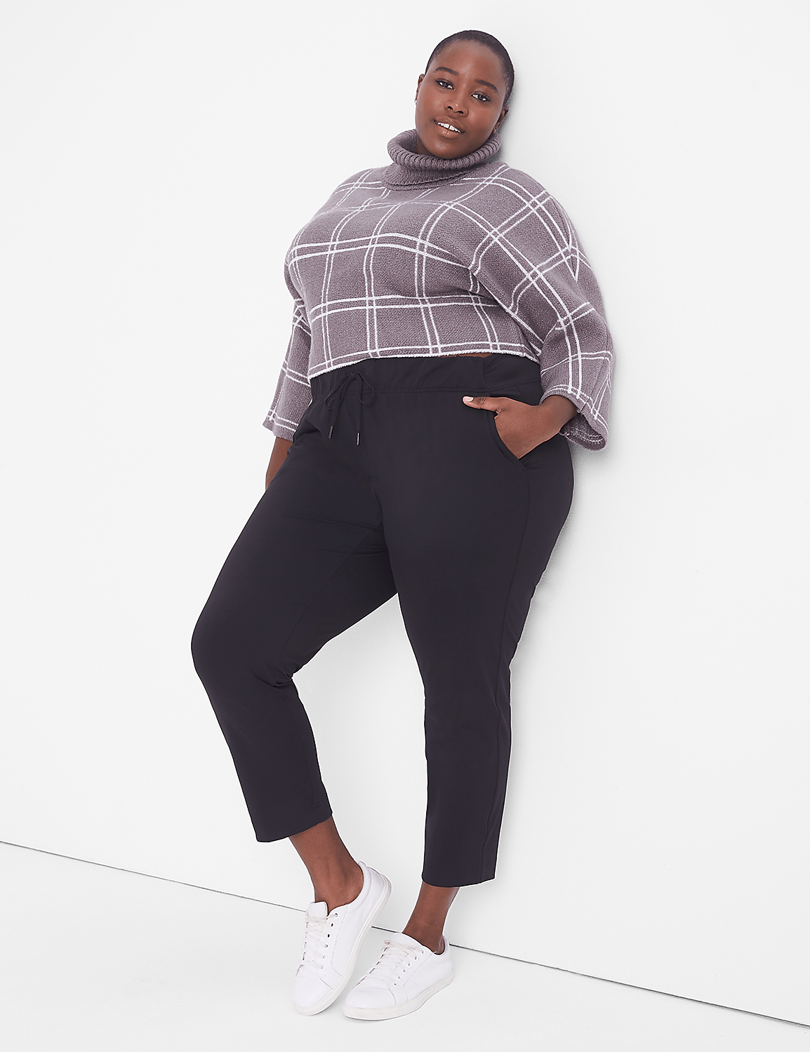 LIVI Ankle Length Knit Trouser Product Image 4